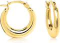 Gold-Tone Hoop Earrings