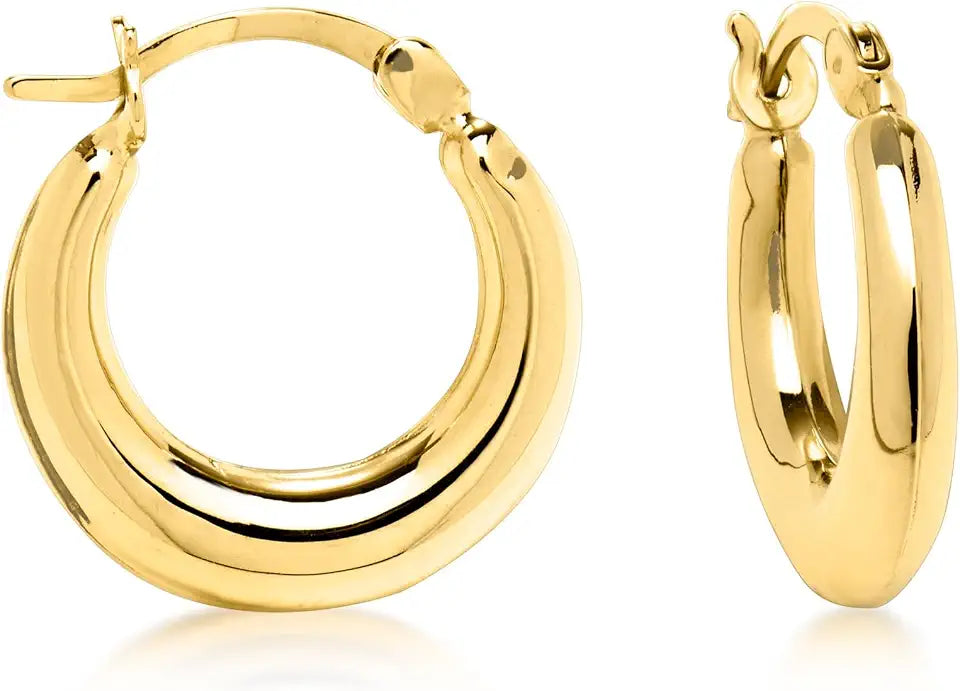 Gold-Tone Hoop Earrings