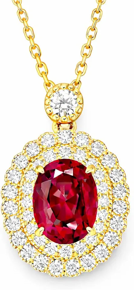 Moissanite Halo Necklace