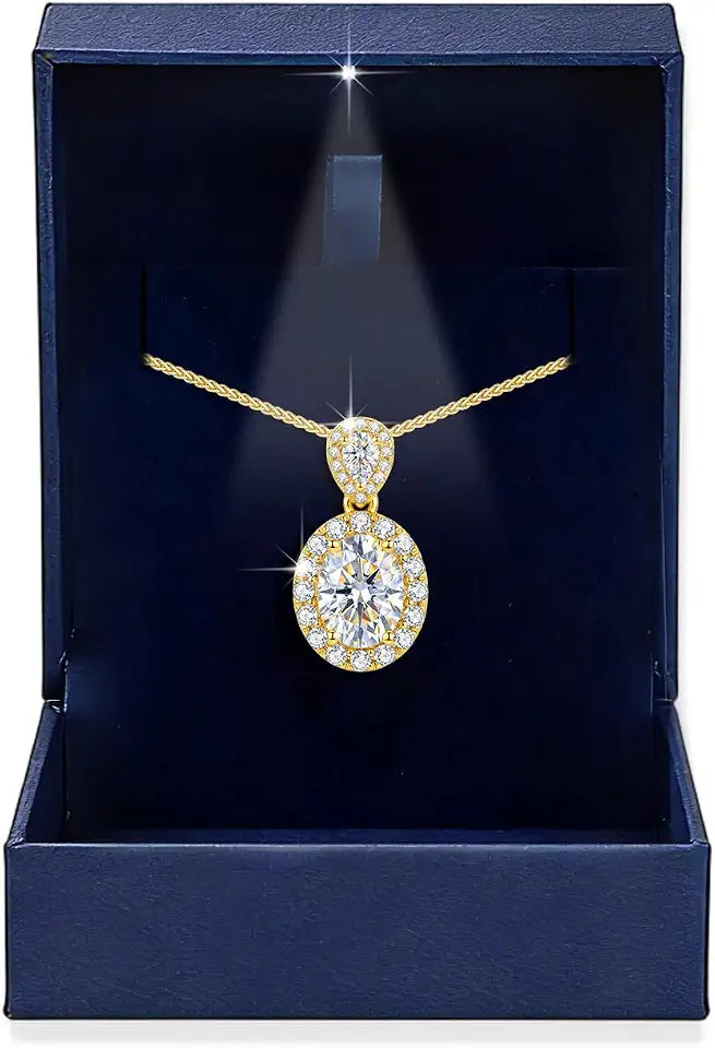 18K Gold-Filled Moissanite Necklace