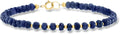 Gold-Tone Sapphire Bracelet