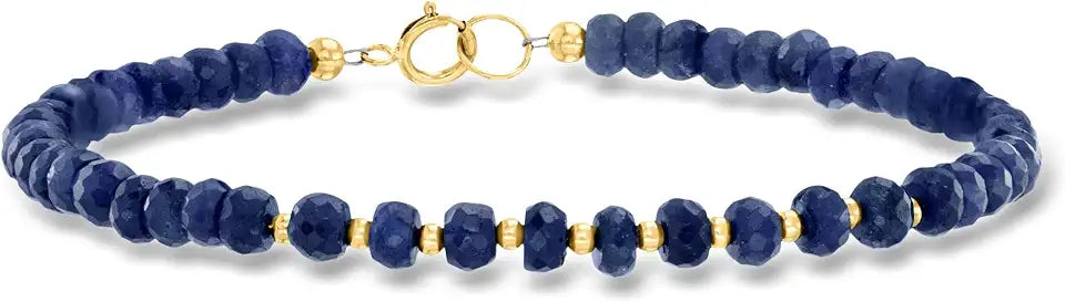 Gold-Tone Sapphire Bracelet