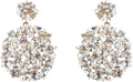 Gold-Tone Crystal Drop Earrings