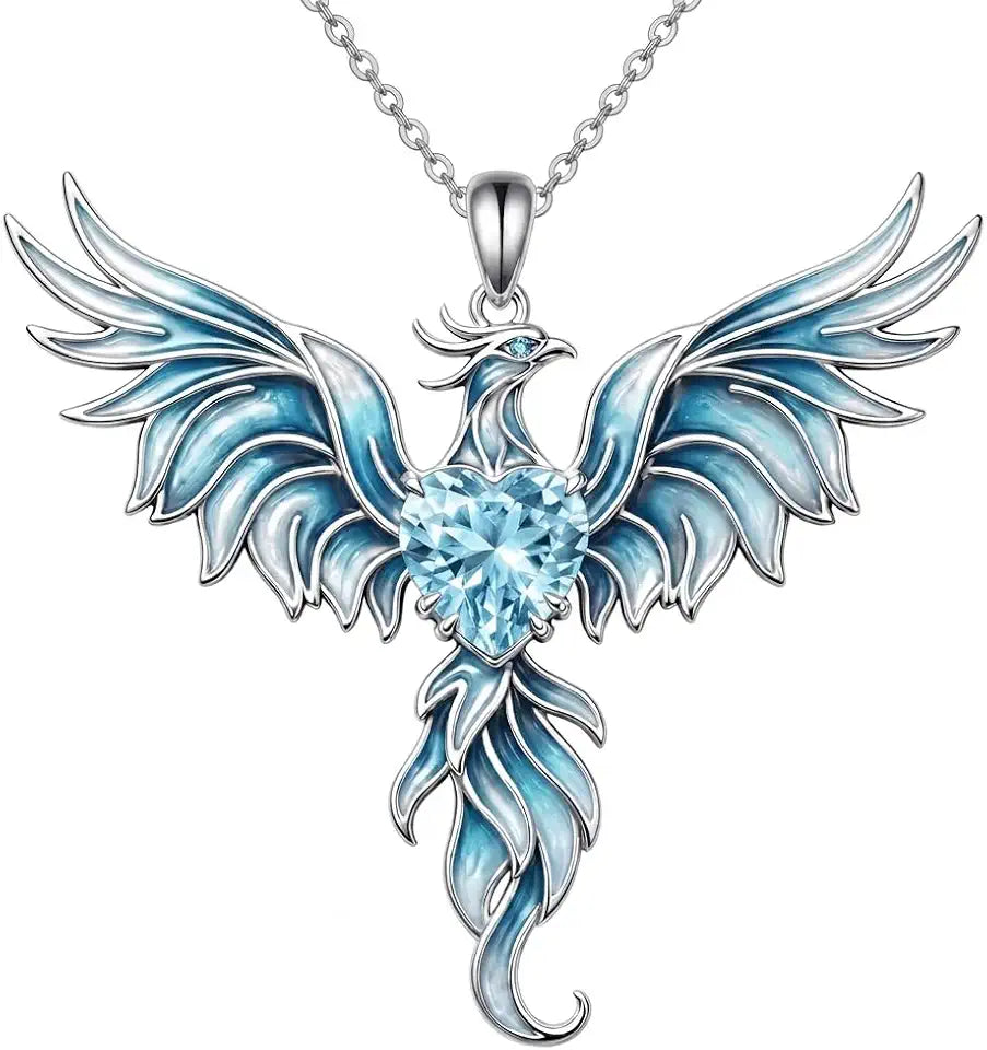 Sterling Silver Birthstone Heart Necklace
