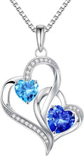 Birthstone Heart Necklace