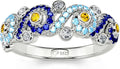 Sterling Silver Round Cubic Zirconia Jewelry Set