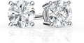 Gold-Tone Lab-Grown Diamond Stud Earrings