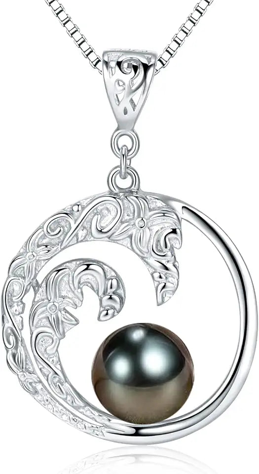 Black Pearl Necklace