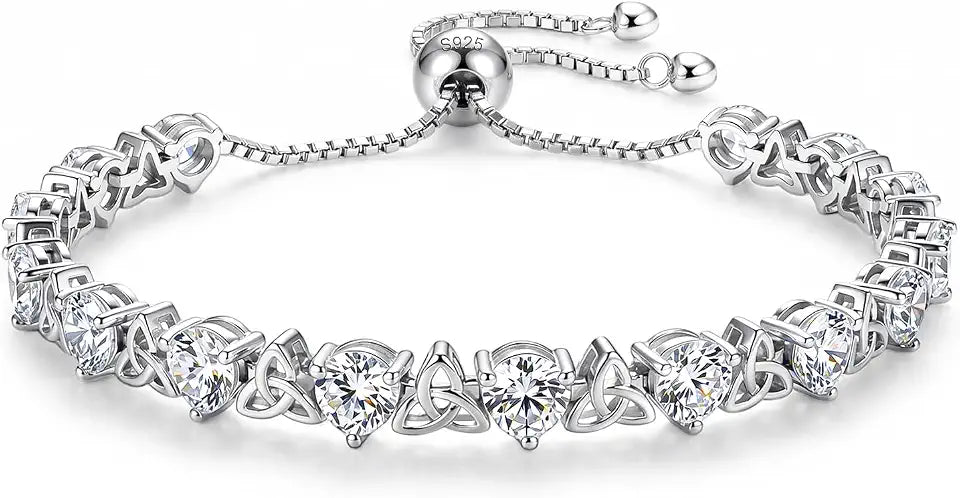 Sterling Silver Moissanite Tennis Bracelet