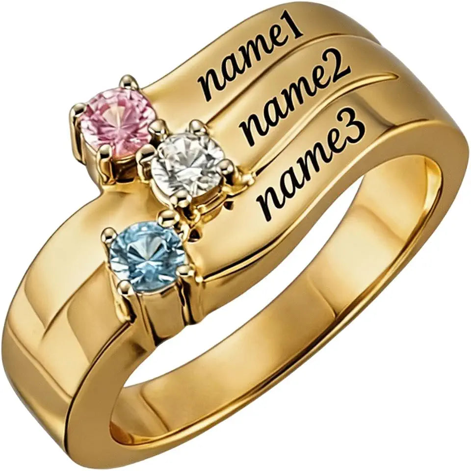 Gold-Tone Birthstone Ring