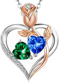Birthstone Heart Necklace