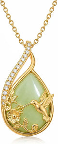 14K Gold-Plated Jade Necklace