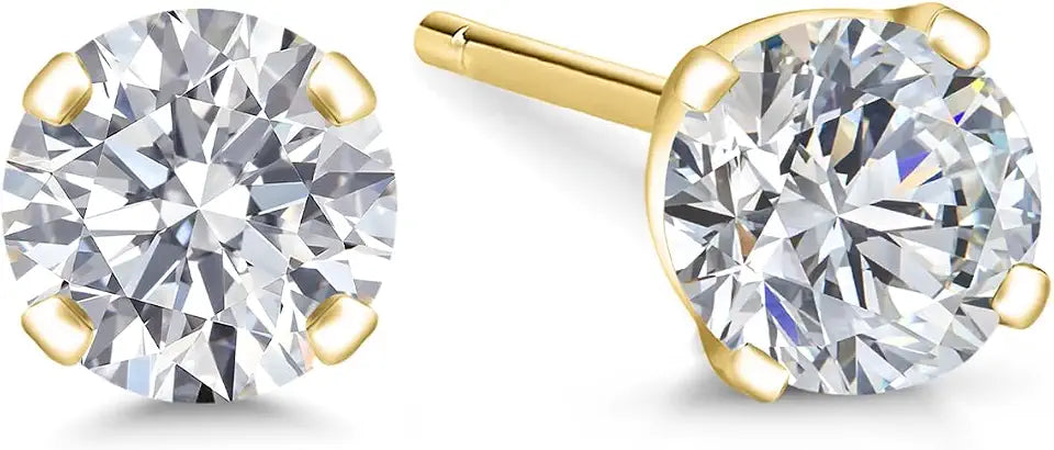 Gold-Tone Stud Earrings