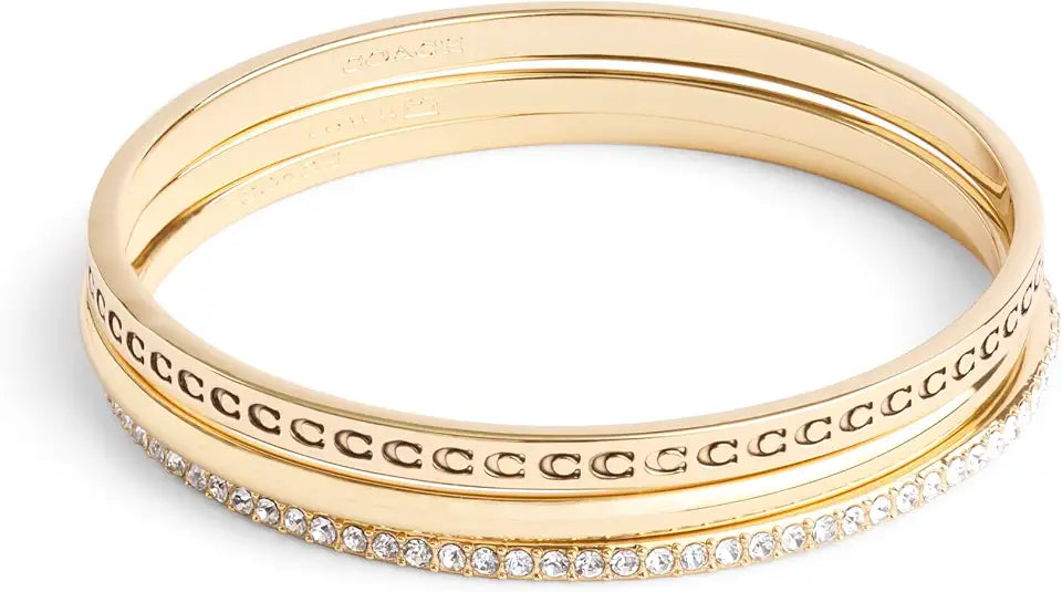 Gold-Tone Crystal Heart Bracelet