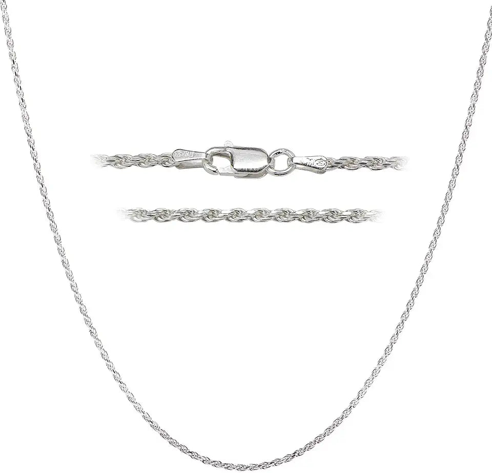 Sterling Silver Rope Necklace