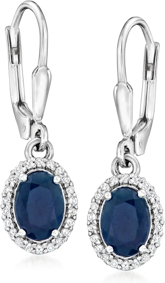 Sterling Silver Topaz Drop Earrings