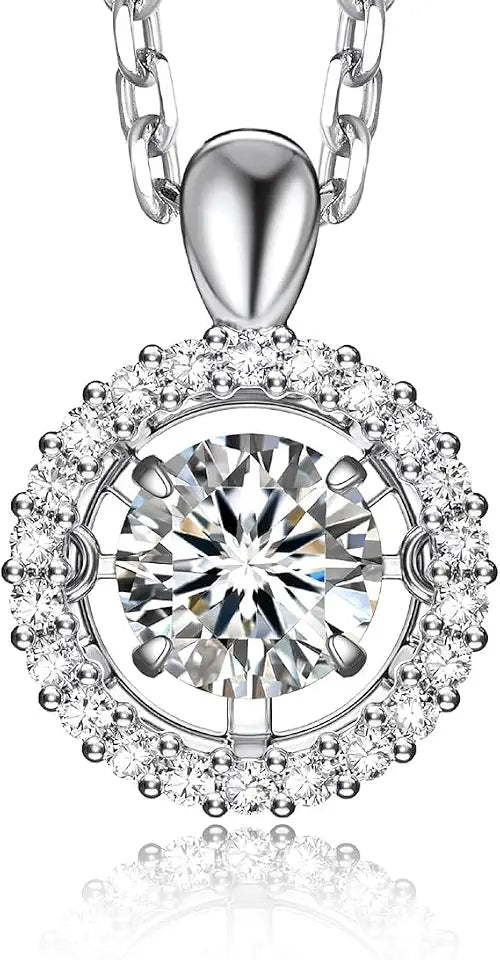Sterling Silver Moissanite Necklace