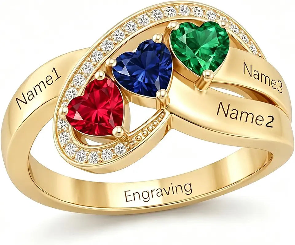 Gold-Tone Birthstone Ring