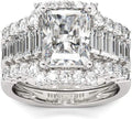 Sterling Silver Cubic Zirconia Engagement Ring
