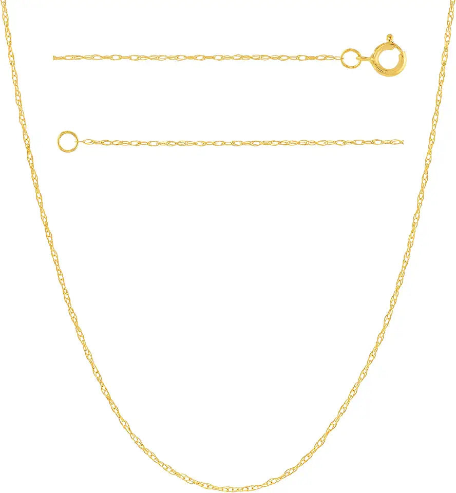 Gold-Tone Rope Necklace, 0.7mm