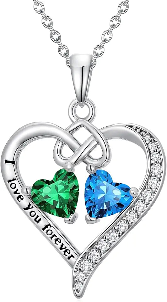 Birthstone Heart Necklace