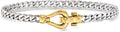 Gold-Tone Sterling Silver Cuban Link Bracelet