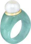 Gold-Tone Freshwater Pearl Ring, 10 mm