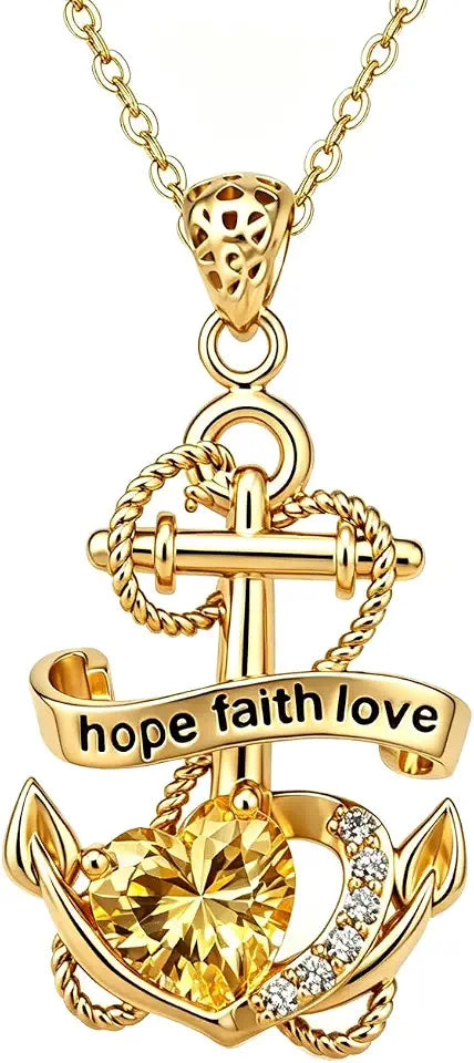 14K Gold-Plated Cubic Zirconia Heart Necklace