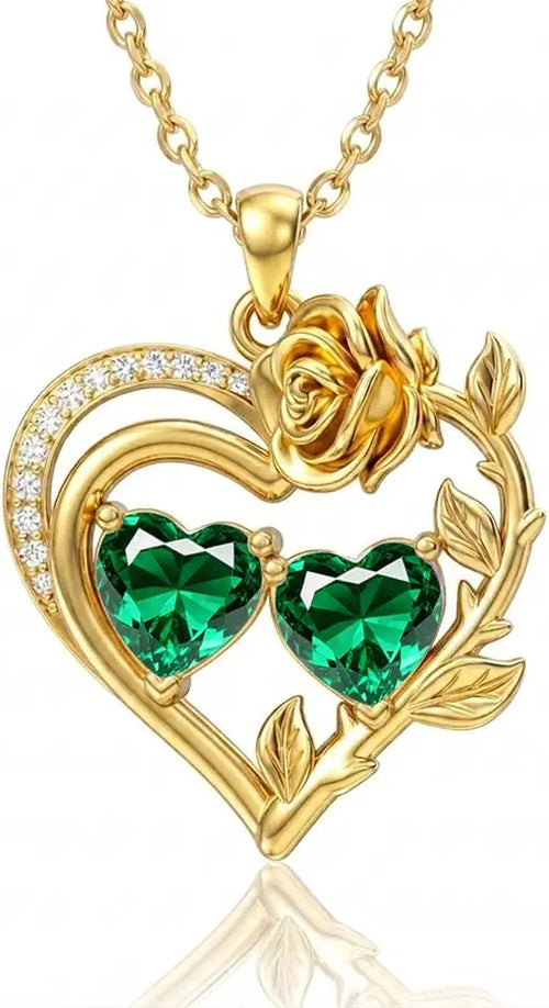 14K Gold-Plated Birthstone Necklace