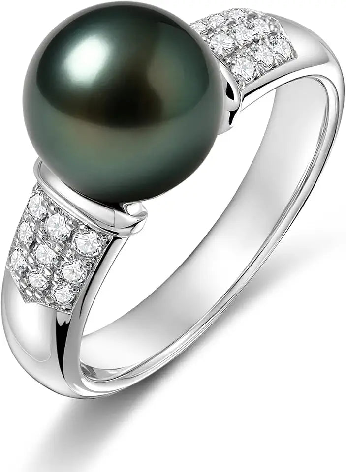 Sterling Silver Moissanite Halo Ring, 10mm