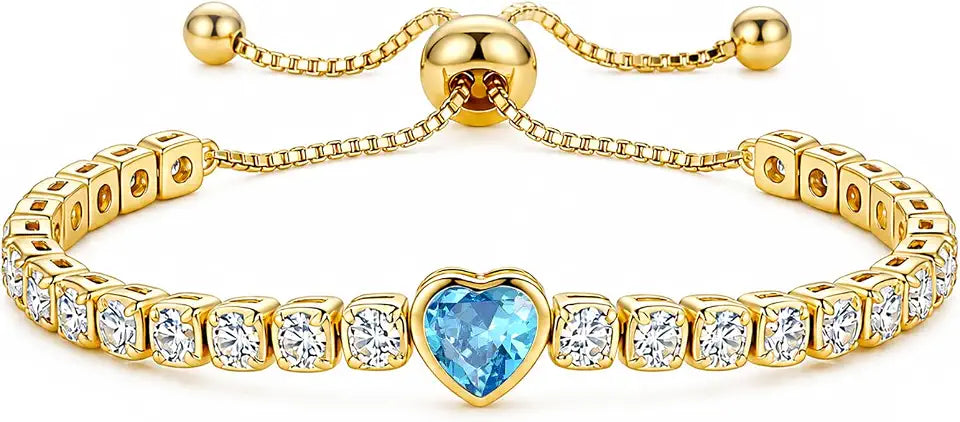 Gold-Tone Tennis Bracelet