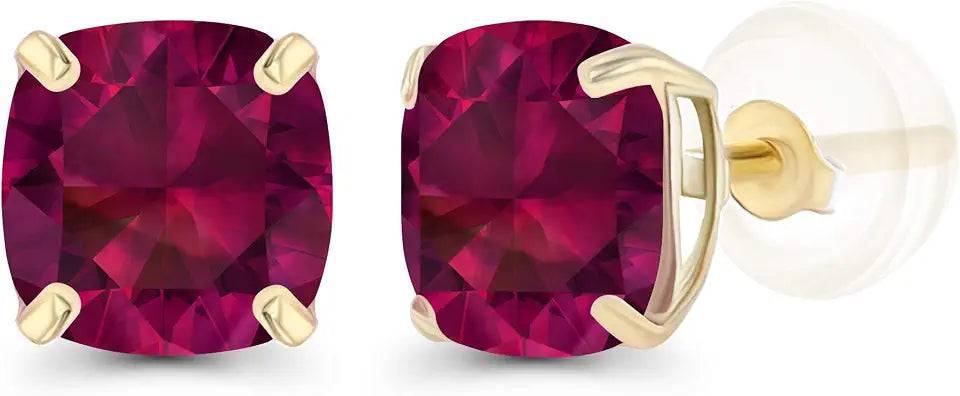 Gold-Tone Birthstone Stud Earrings, 6mm