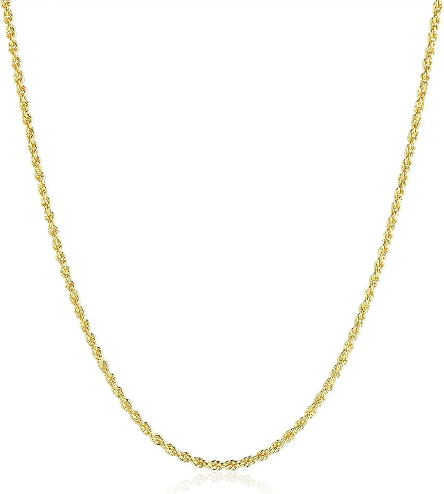 Gold-Tone Rope Layered Necklace, 2.5mm