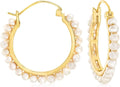 Pearl Hoop Earrings