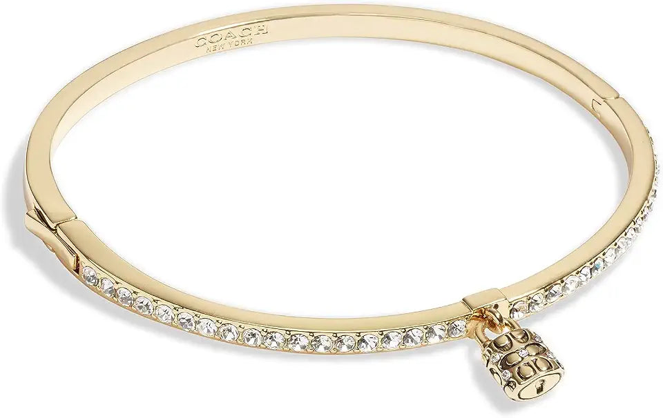 Gold-Tone Crystal Tennis Bracelet
