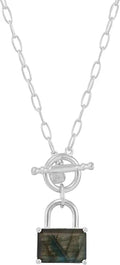 Sterling Silver Labradorite Necklace