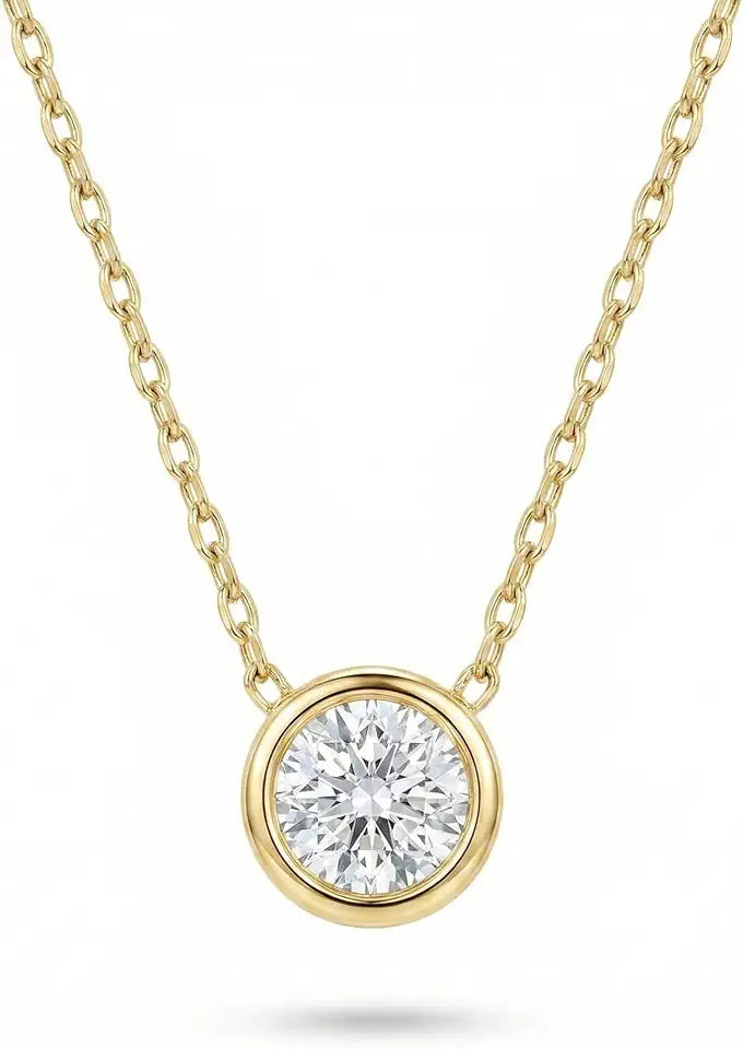 Solitaire Necklace, 18 Inch