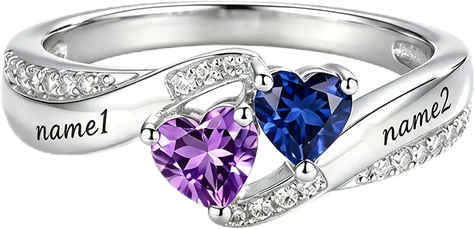 Birthstone Heart Ring