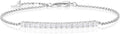 Gold-Tone Sterling Silver Lab-Grown Diamond Tennis Bracelet