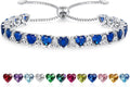 Sterling Silver Birthstone Tennis Bracelet