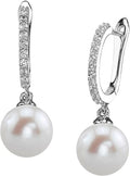 14K Gold-Plated Sterling Silver Freshwater Pearl Drop Earrings