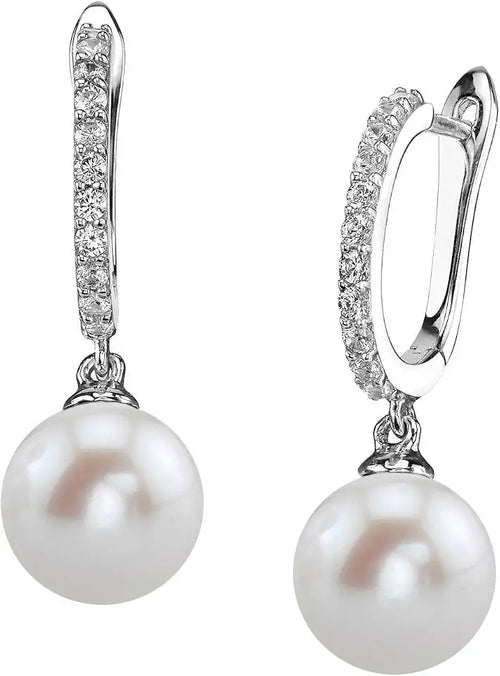 14K Gold-Plated Sterling Silver Freshwater Pearl Drop Earrings