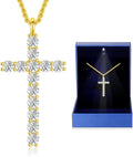 Moissanite Cross Necklace