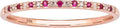 Gold-Tone Ruby Jewelry Piece