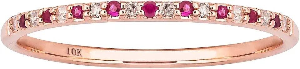 Gold-Tone Ruby Jewelry Piece