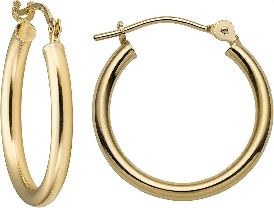 Gold-Tone Hoop Earrings