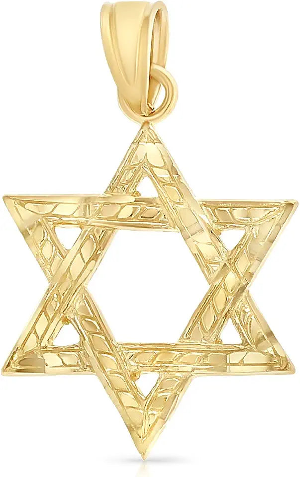 Gold-Tone Drop Star Necklace