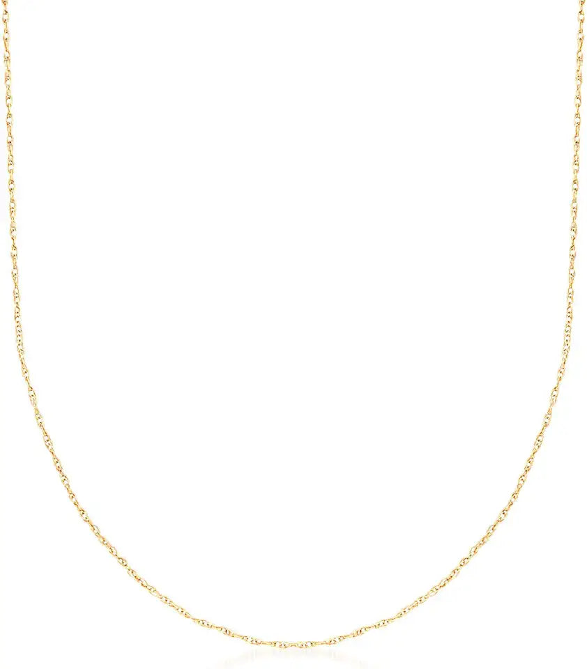 Gold-Tone Rope Necklace, 0.7mm