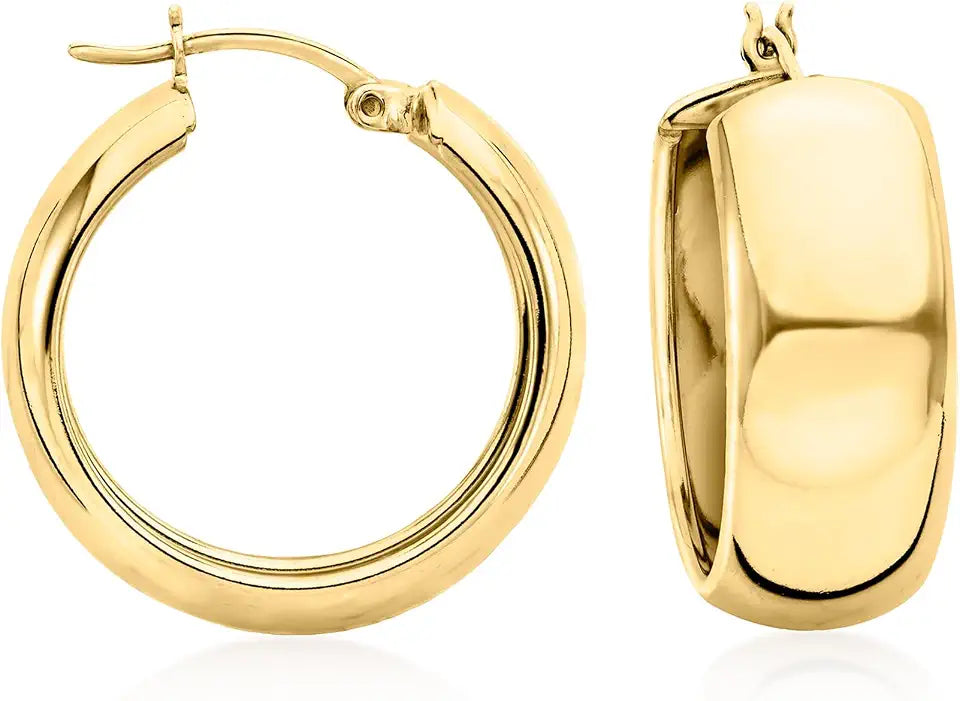 Gold-Tone Hoop Earrings