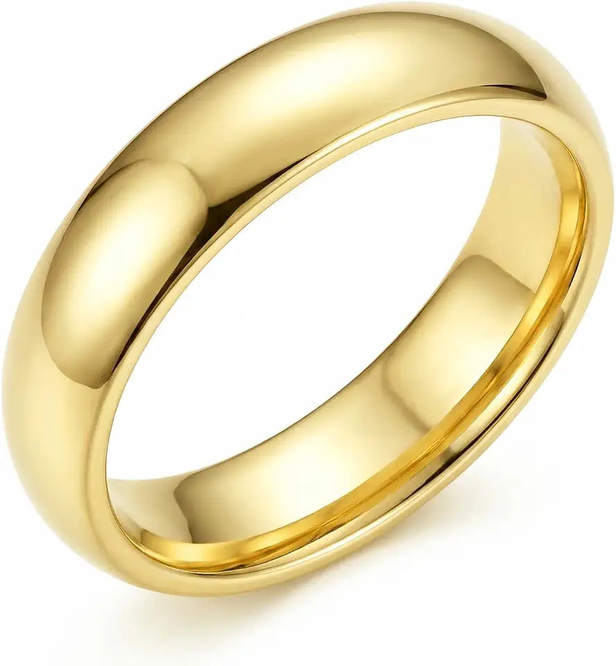 Gold-Tone Wedding Band, 3MM